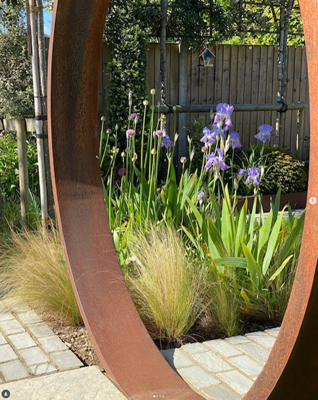 Corten steel Moongate