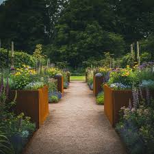 Corten Steel Cube Planters