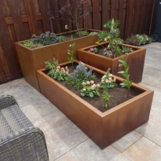 Corten Steel Trough Planter