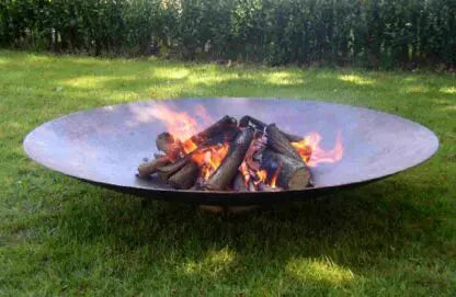 Corten Steel Curved Fire Pit | Made in Britain | 6 sizes