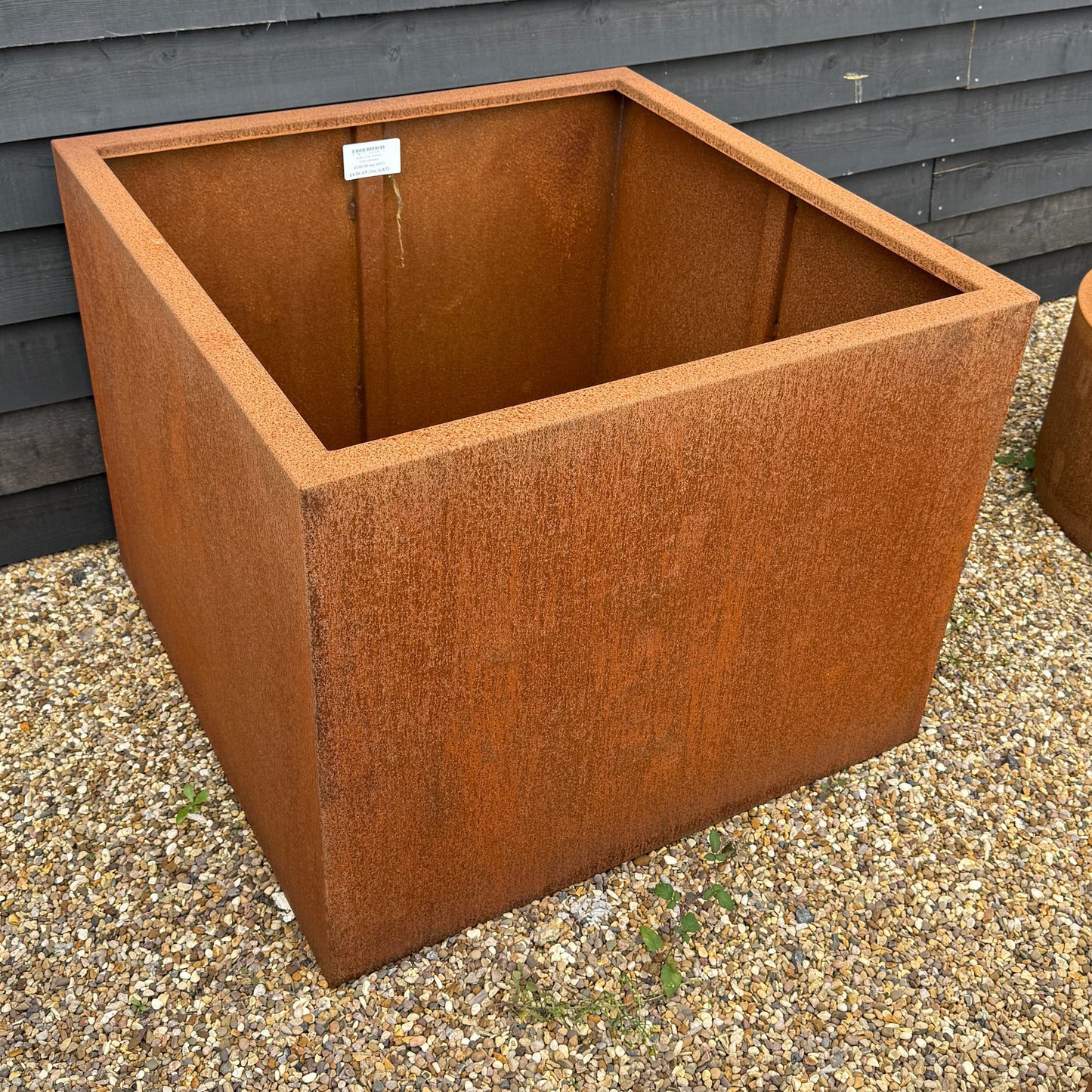 Corten Steel Cube Planters
