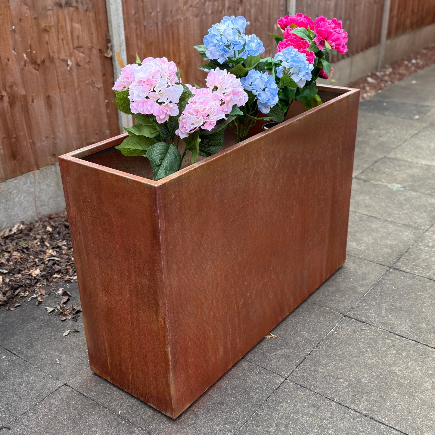 Classic Steel Trough Planters