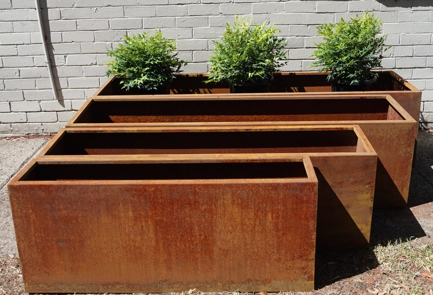 Corten Steel Trough Planter